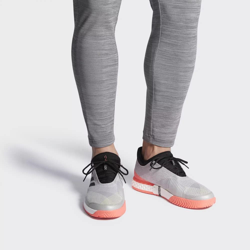 Adidas Adizero Ubersonic 3.0 Zapatillas De Tenis Plateados Para Hombre (MX-57899)